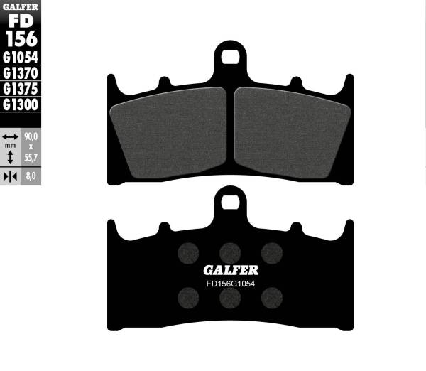 GALFER - BRAKE PADS SEMI METALLIC FD156G1054 - Image 1