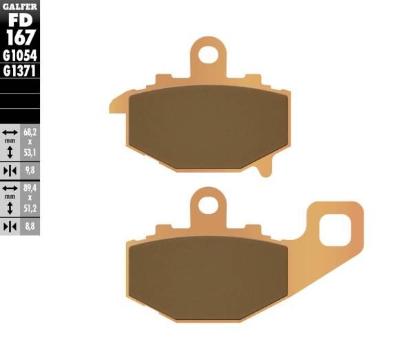 GALFER - BRAKE PADS SINTERED FD167G1371 - Image 1