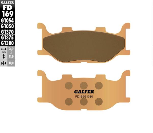 GALFER - BRAKE PADS SINTERED FD169G1380 - Image 1