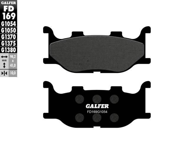 GALFER - BRAKE PADS SEMI METALLIC FD169G1054 - Image 1