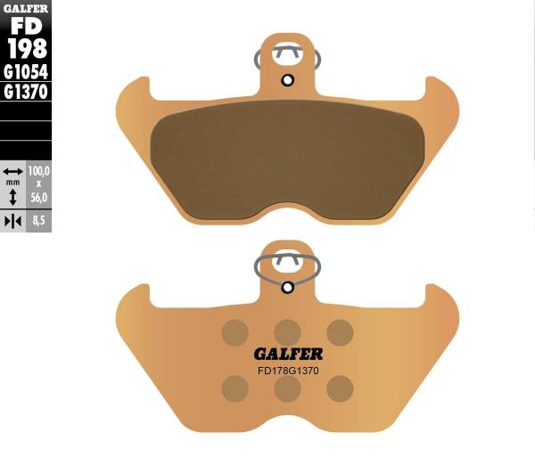 GALFER - BRAKE PADS SINTERED FD198G1370 - Image 1