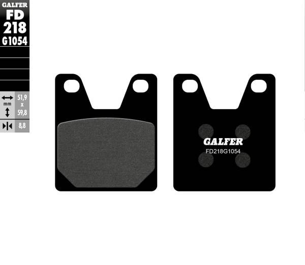 GALFER - BRAKE PADS SEMI METALLIC FD218G1054 - Image 1