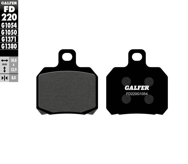 GALFER - BRAKE PADS SEMI METALLIC FD220G1054 - Image 1