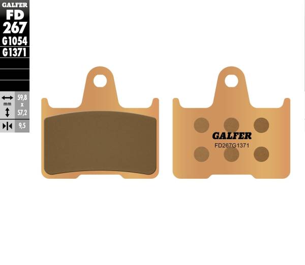 GALFER - BRAKE PADS SINTERED FD267G1371 - Image 1