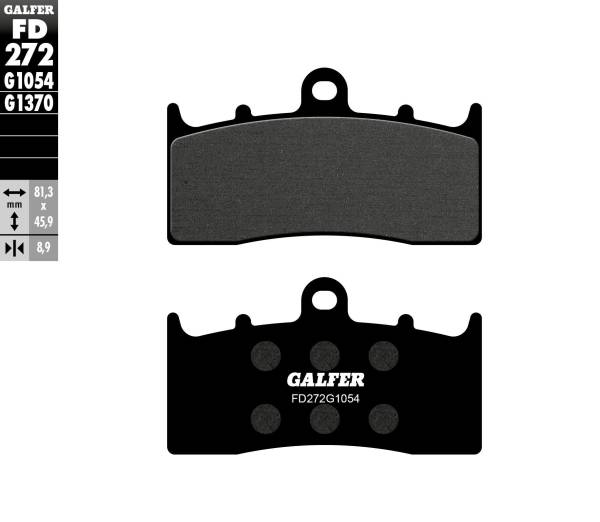 GALFER - BRAKE PADS SEMI METALLIC FD272G1054 - Image 1