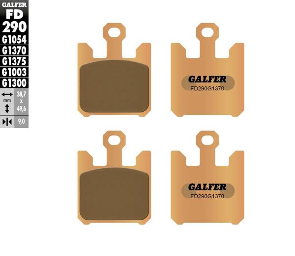 GALFER - BRAKE PADS SINTERED FD290G1370 - Image 1