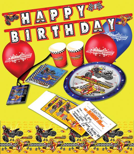 SMOOTH - MX BIRTHDAY PARTY PLATES 10/PK - Image 1