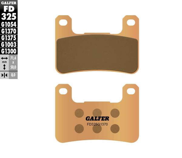 GALFER - BRAKE PADS SINTERED FD325G1370 - Image 1