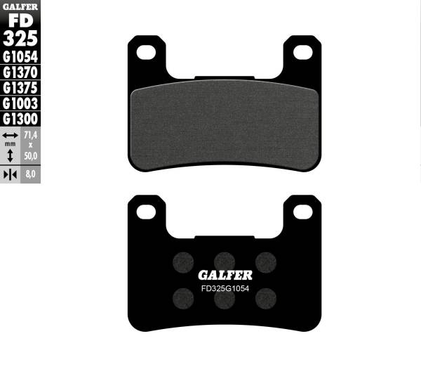 GALFER - BRAKE PADS SEMI METALLIC FD325G1054 - Image 1