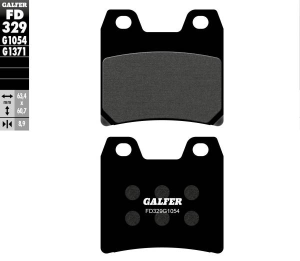 GALFER - BRAKE PADS SEMI METALLIC FD329G1054 - Image 1