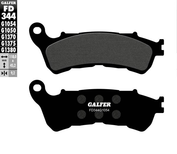 GALFER - BRAKE PADS SEMI METALLIC FD344G1054 - Image 1