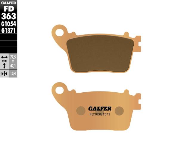 GALFER - BRAKE PADS SINTERED FD363G1371 - Image 1