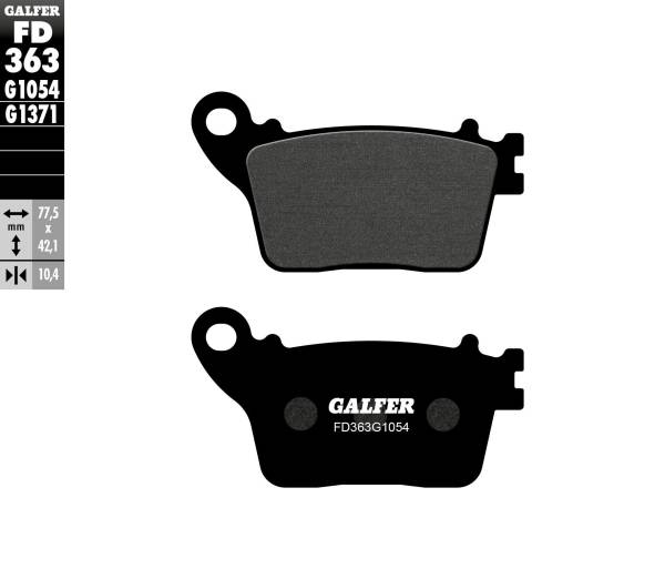 GALFER - BRAKE PADS SEMI METALLIC FD363G1054 - Image 1