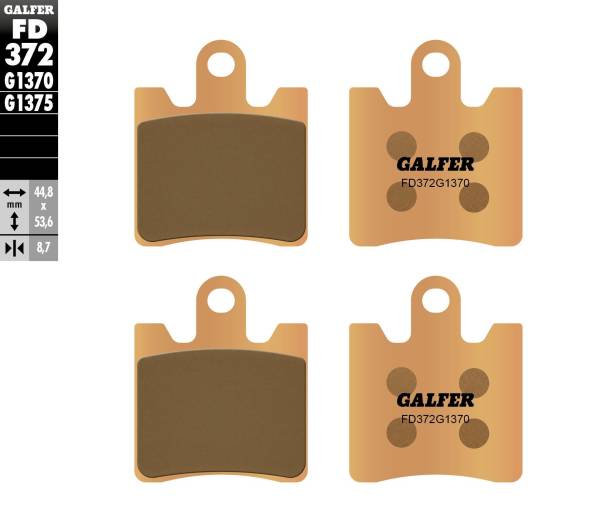 GALFER - BRAKE PADS SINTERED FD372G1370 - Image 1