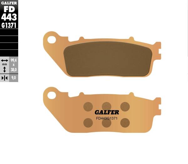 GALFER - BRAKE PADS SINTERED FD443G1371 - Image 1