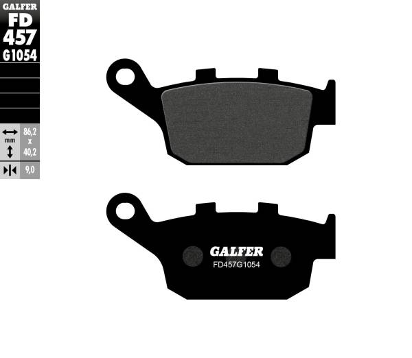 GALFER - BRAKE PADS SEMI METALLIC FD457G1054 - Image 1