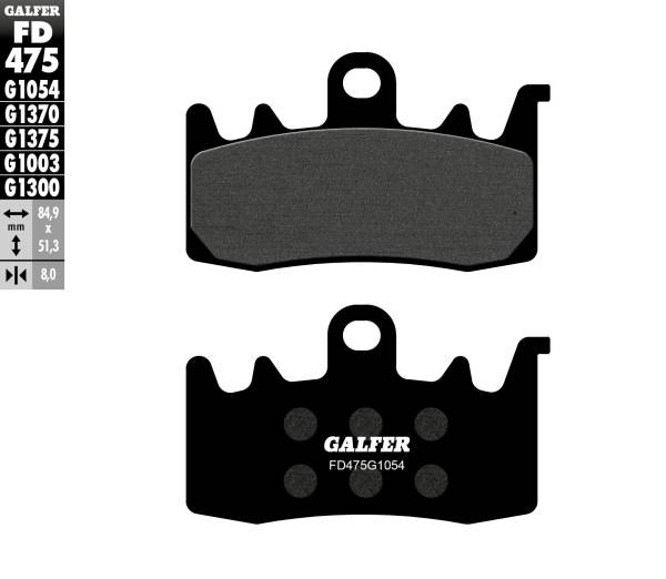 GALFER - BRAKE PADS SEMI METALLIC FD475G1054 - Image 1