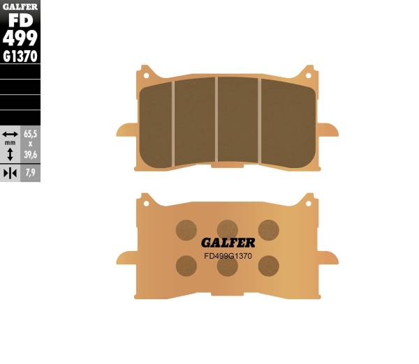 GALFER - BRAKE PADS SINTERED FD499G1370 - Image 1