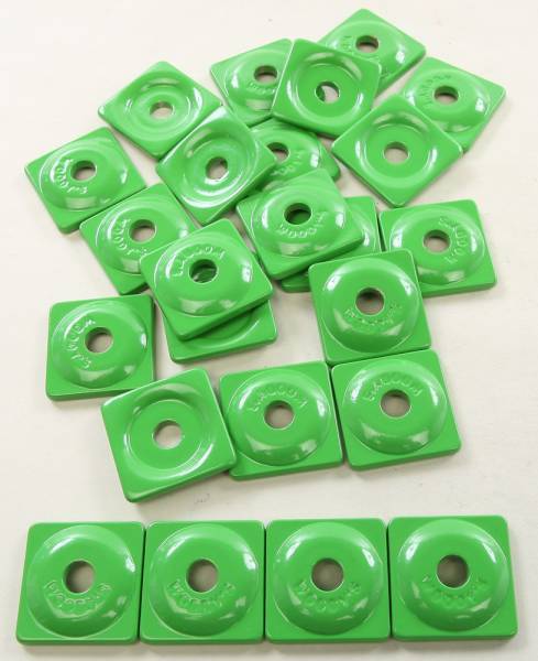 WOODYS - SQUARE DIGGER SUPPORT PLATE 24/PK (GREEN) - Image 1