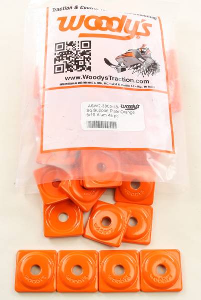 WOODYS - SQUARE DIGGER SUPPORT PLATE ORANGE - Image 1