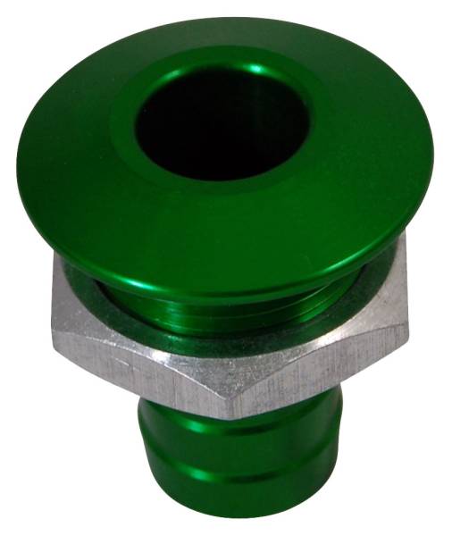 BLOWSION - BILLET THRU-HULL WATER FITTING BILGE PUMP OUTLET GREEN - Image 1