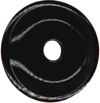 WOODYS - ROUND GRAND DIGGER SUPPORT PLATES 48/PK BLACK - Image 1