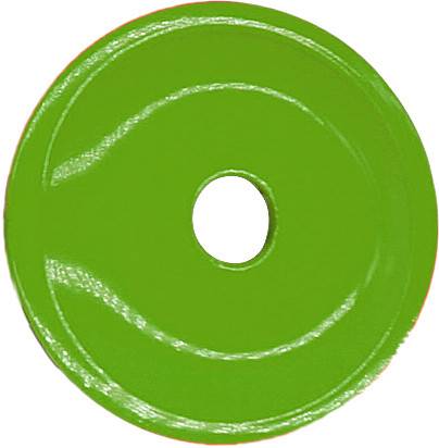 WOODYS - ROUND GRAND DIGGER SUPPORT PLATES 48/PK GREEN - Image 1