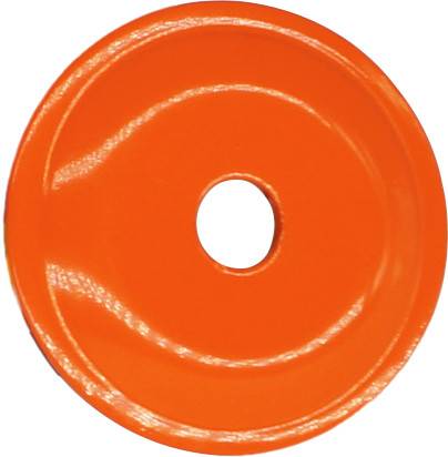 WOODYS - ROUND GRAND DIGGER SUPPORT PLATES 48/PK ORANGE - Image 1