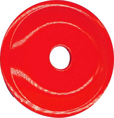 WOODYS - ROUND GRAND DIGGER SUPPORT PLATES 48/PK RED - Image 1