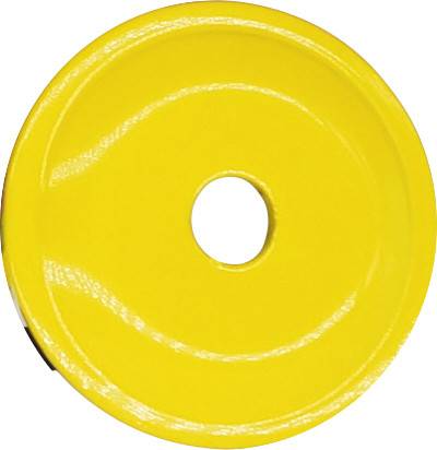 WOODYS - ROUND GRAND DIGGER SUPPORT PLATES 48/PK YELLOW - Image 1