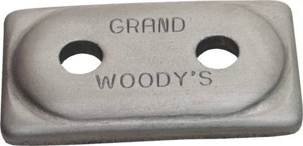 WOODYS - DOUBLE GRAND DIGGER SUPPORT PLATE ALUMINUM 12/PK - Image 1