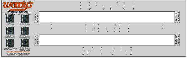 WOODYS - STUDDING TEMPLATE LONGTRACK 15/16" WIDE 2.52" PITCH - Image 1