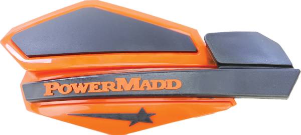 POWERMADD - STAR SERIES HANDGUARDS (ORANGE/BLACK) - Image 1