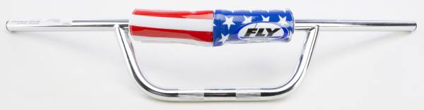 FLY RACING - ALUMA-STEEL HANDLEBAR ATV F-BEND CHROME - Image 1