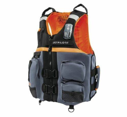 JET PILOT - LRE HELMSMAN NEO CGA VEST BLACK/ORANGE 2X/3X - Image 1