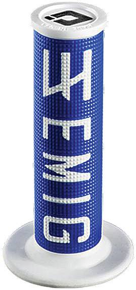 ODI - EMIG V2 LOCK-ON GRIPS 2-STROKE (BLUE/WHITE) - Image 1