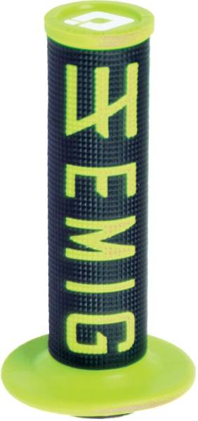 ODI - EMIG V2 HALF WAFFLE BLACK/FLURO YELLOW 4-STROKE - Image 1