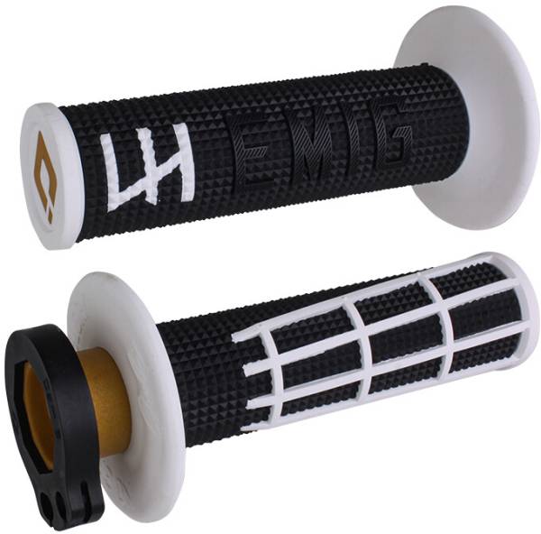 ODI - EMIG 2.0 - V2 LOCK-ON GRIP BLACK/WHITE - Image 1