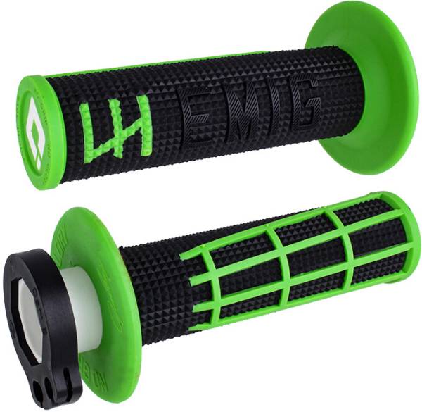 ODI - EMIG 2.0 - V2 LOCK-ON GRIP BLACK/GREEN - Image 1