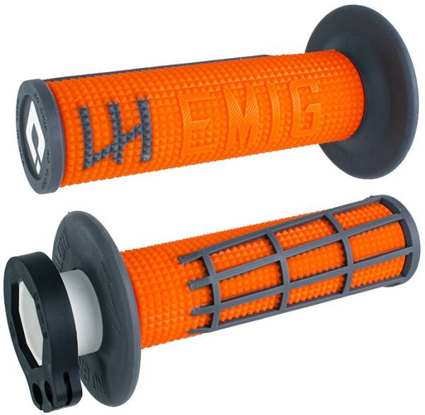 ODI - EMIG 2.0 - V2 LOCK-ON GRIP ORANGE/GRAPHITE - Image 1