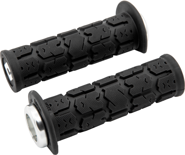 ODI - ATV/PWC ROGUE LOCKON GRIP 125MM BLACK/SILVER - Image 1