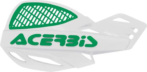 ACERBIS - UNIKO VENTED HANDGUARDS WHITE/GREEN - Image 1