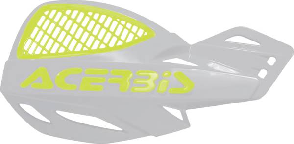 ACERBIS - UNIKO VENTED HANDGUARDS WHITE/FLUORESCENT YELLOW - Image 1