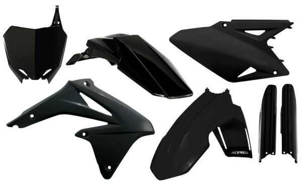 ACERBIS - FULL PLASTIC KIT (BLACK) - Image 1