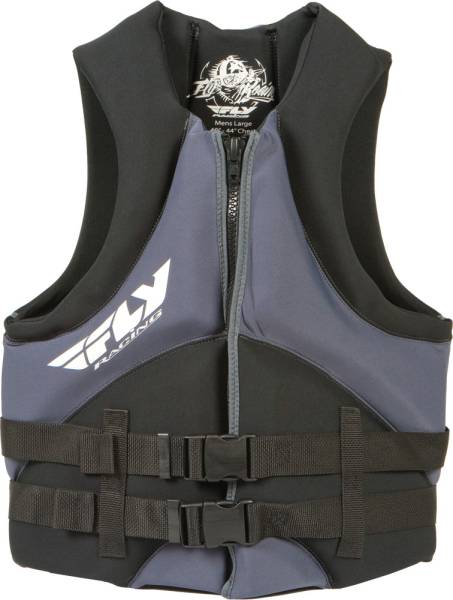 FLY RACING - MEN'S NEOPRENE LIFE VEST GREY/ BLACK XS - Image 1