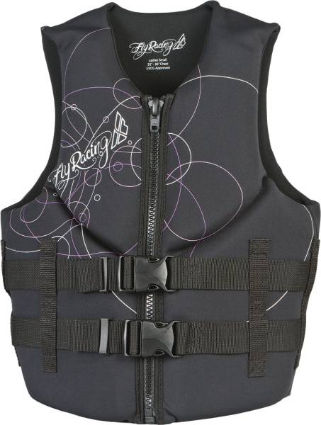 FLY RACING - LADIES' NEOPRENE LIFE VEST BLACK XS - Image 1