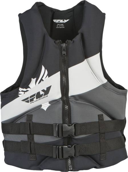 FLY RACING - MEN'S NEOPRENE LIFE VEST GREY/BLACK XS - Image 1