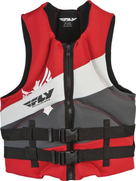 FLY RACING - MEN'S NEOPRENE LIFE VEST RED/GREY XS - Image 1