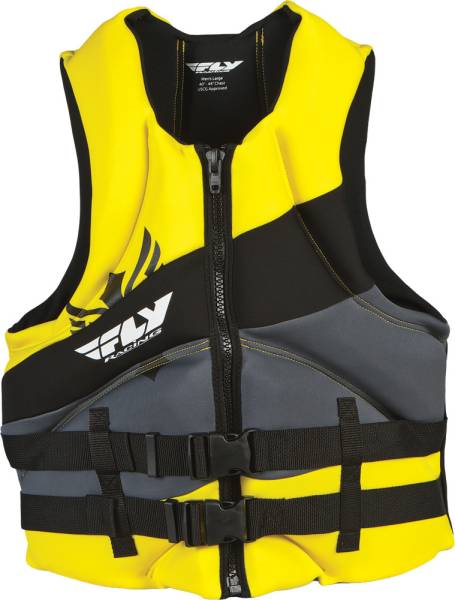 FLY RACING - MEN'S NEOPRENE LIFE VEST YELLOW/GREY XS - Image 1