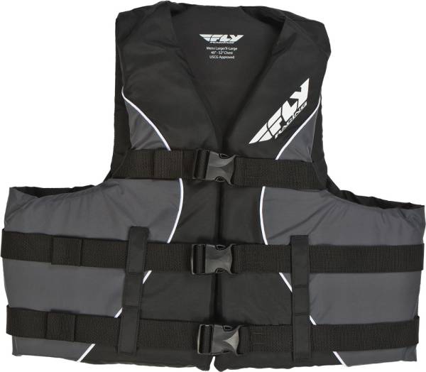 FLY RACING - ADULT LIFE VEST BLACK/GREY S/M - Image 1